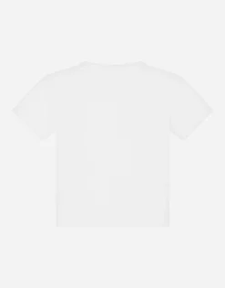 Jersey T-shirt with openwork DG logo