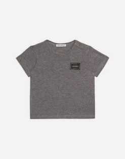 Jersey t-shirt with plate