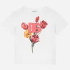 Jersey T-shirt with tulip print