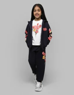 Jersey T-shirt with tulip print