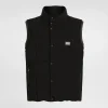 Jersey vest with branded tag