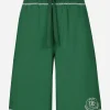 Jogging shorts with embroidered logo