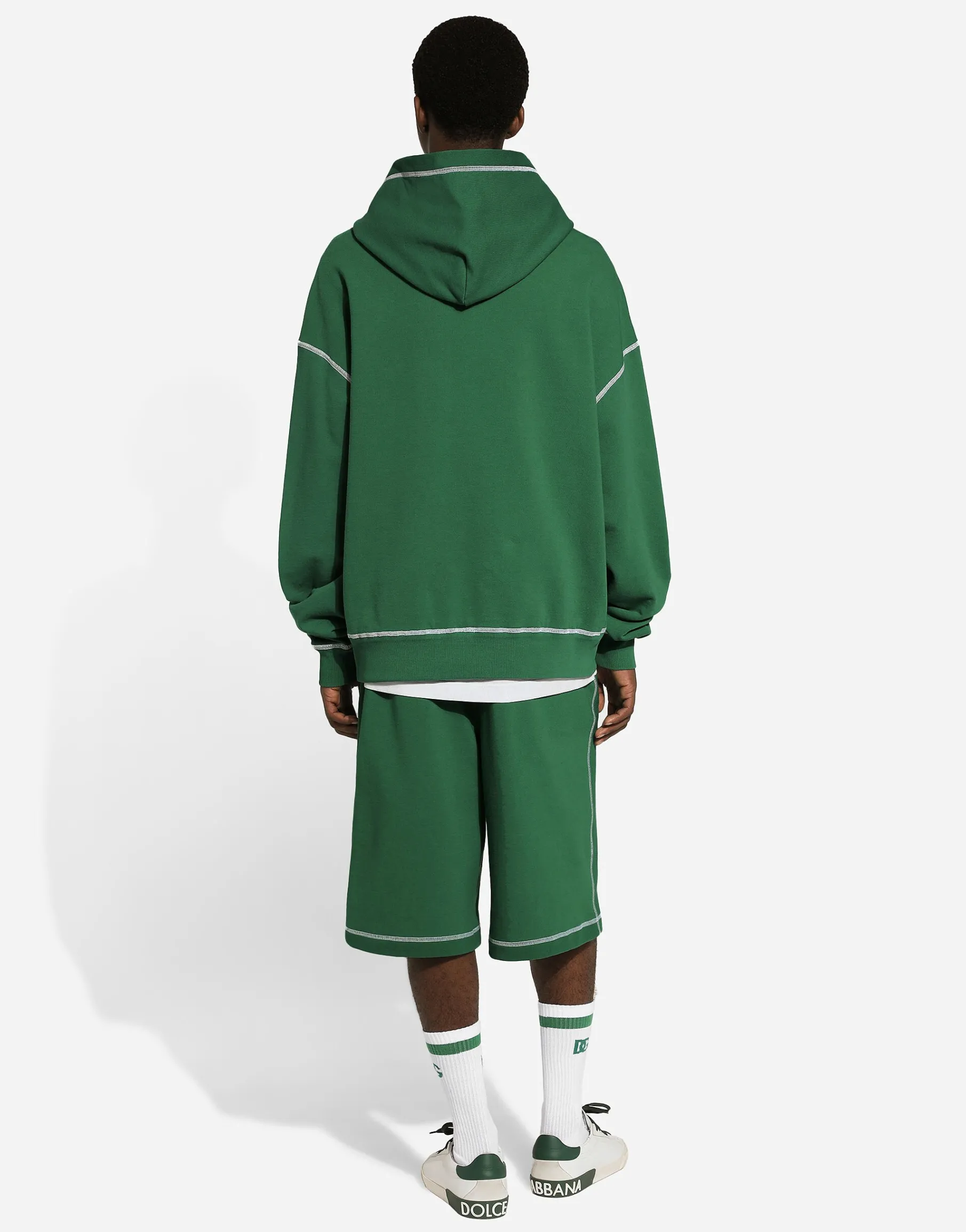 Jogging shorts with embroidered logo