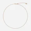 18k red gold rolo chain