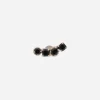 18k white gold Anna earring with black spinels