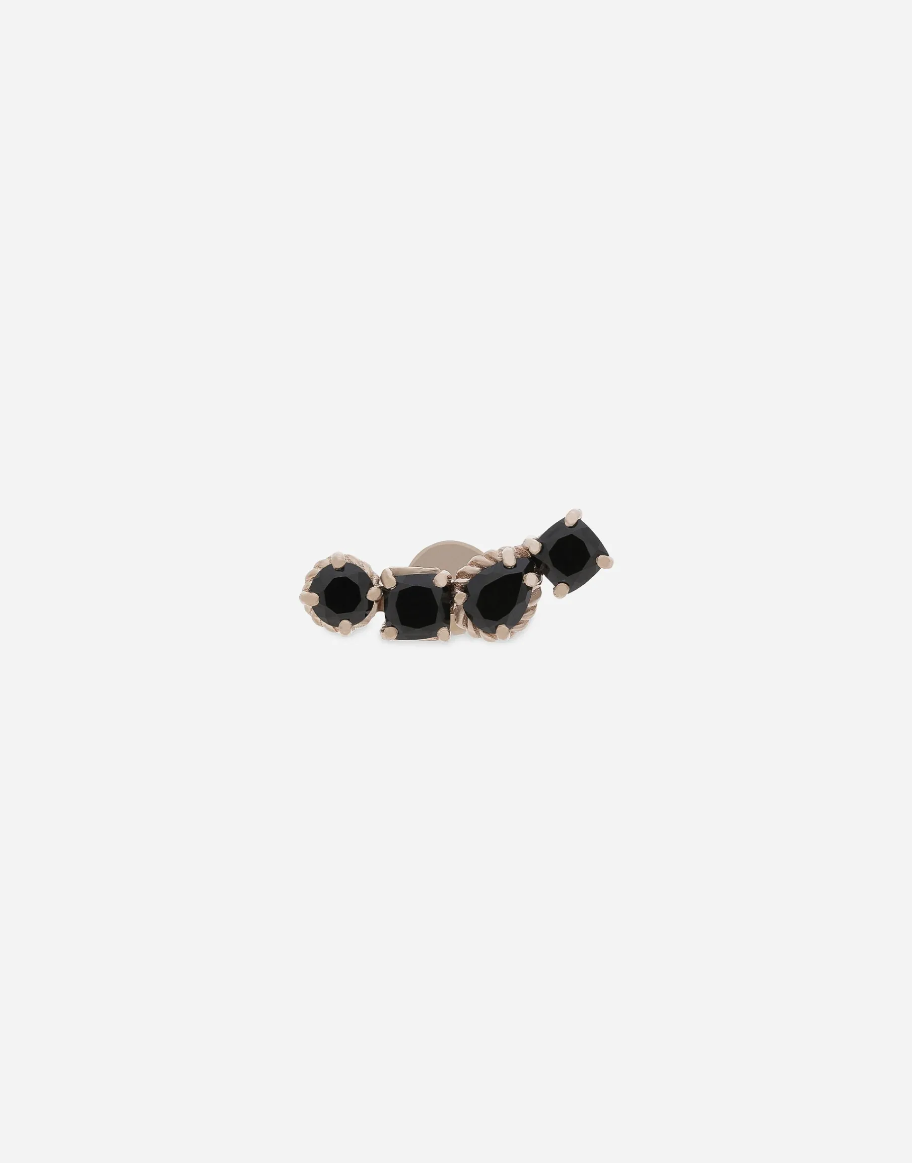 18k white gold Anna earring with black spinels