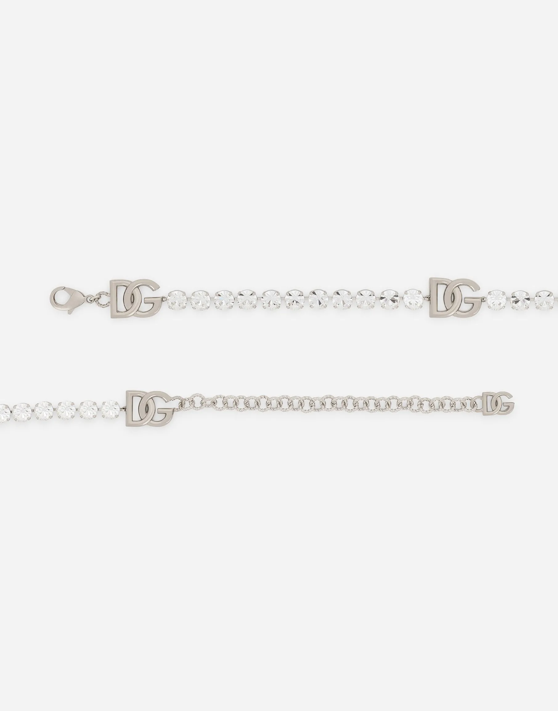 KIM DOLCE&GABBANA Belt with rhinestone embellishment and DG logo