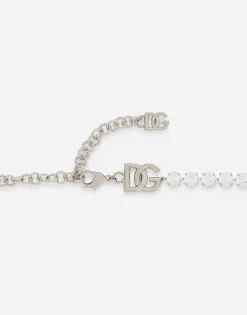 KIM DOLCE&GABBANA Belt with rhinestone embellishment and DG logo