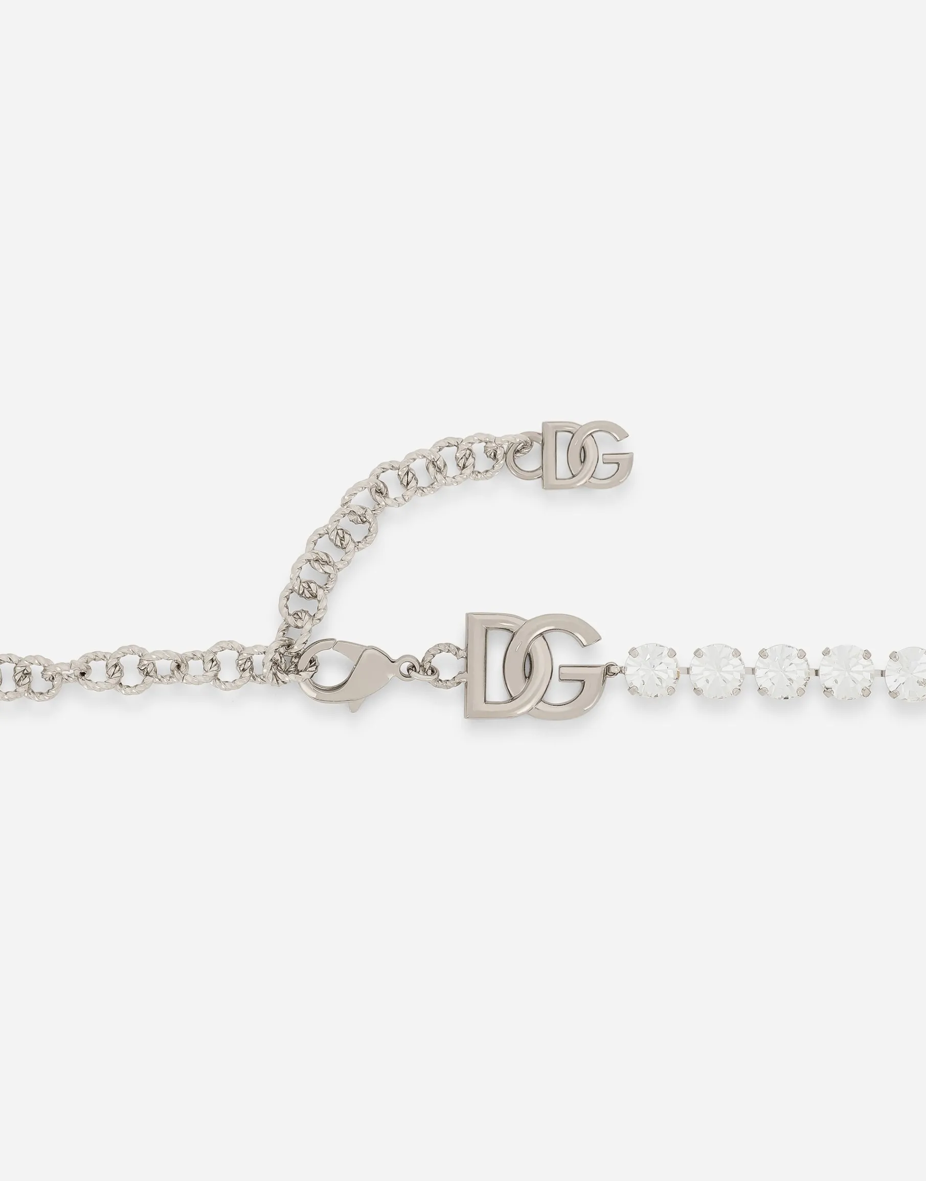 KIM DOLCE&GABBANA Belt with rhinestone embellishment and DG logo
