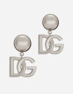 KIM DOLCE&GABBANA Clip-on earrings with DG logo