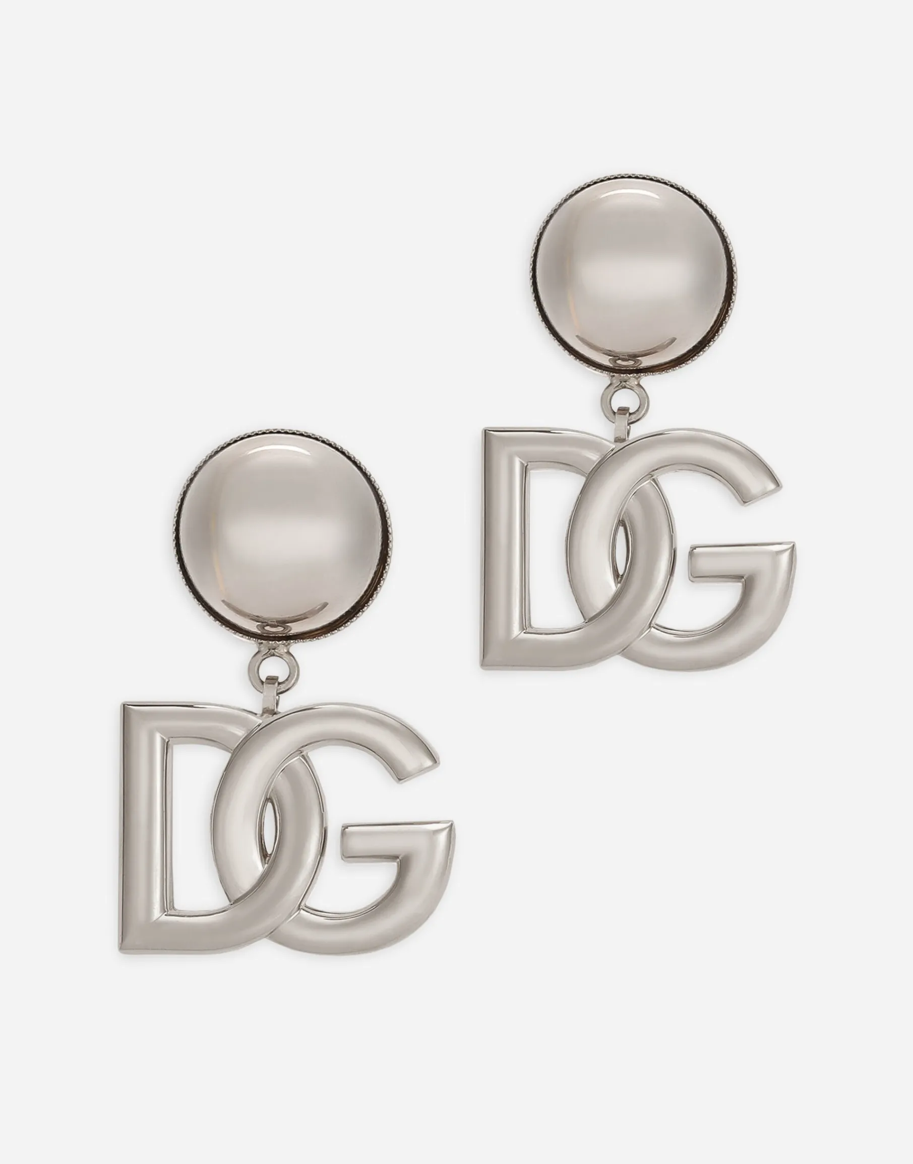 KIM DOLCE&GABBANA Clip-on earrings with DG logo