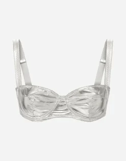 KIM DOLCE&GABBANA Coated stretch jersey balconette bra