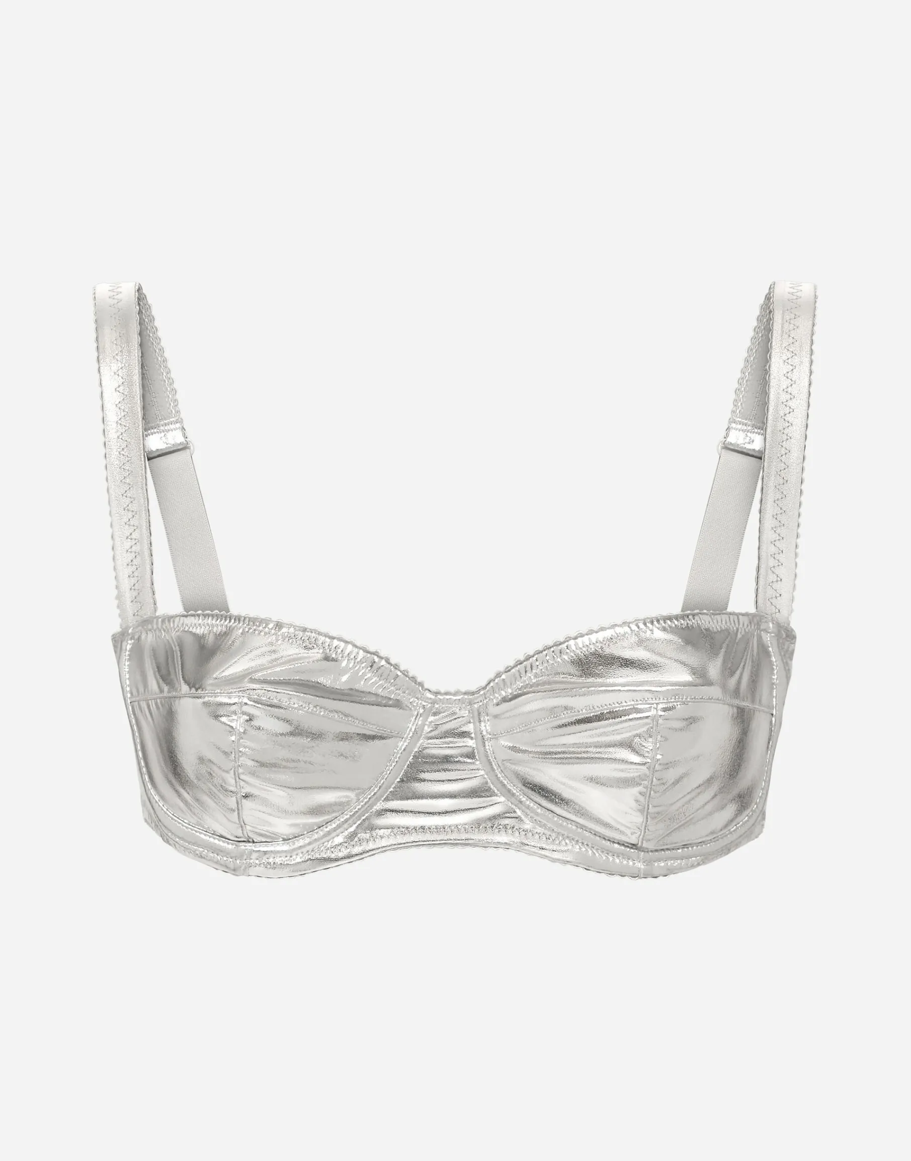 KIM DOLCE&GABBANA Coated stretch jersey balconette bra