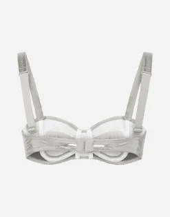 KIM DOLCE&GABBANA Coated stretch jersey balconette bra