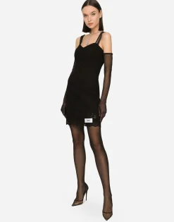 KIM DOLCE&GABBANA Cordonetto lace minidress
