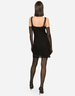 KIM DOLCE&GABBANA Cordonetto lace minidress