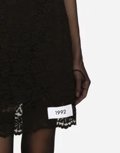 KIM DOLCE&GABBANA Cordonetto lace minidress