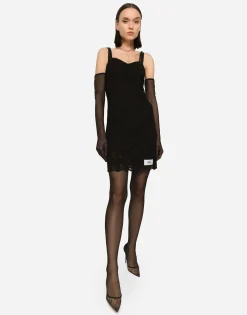 KIM DOLCE&GABBANA Cordonetto lace minidress