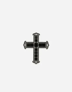 KIM DOLCE&GABBANA Cross ring with rhinestones