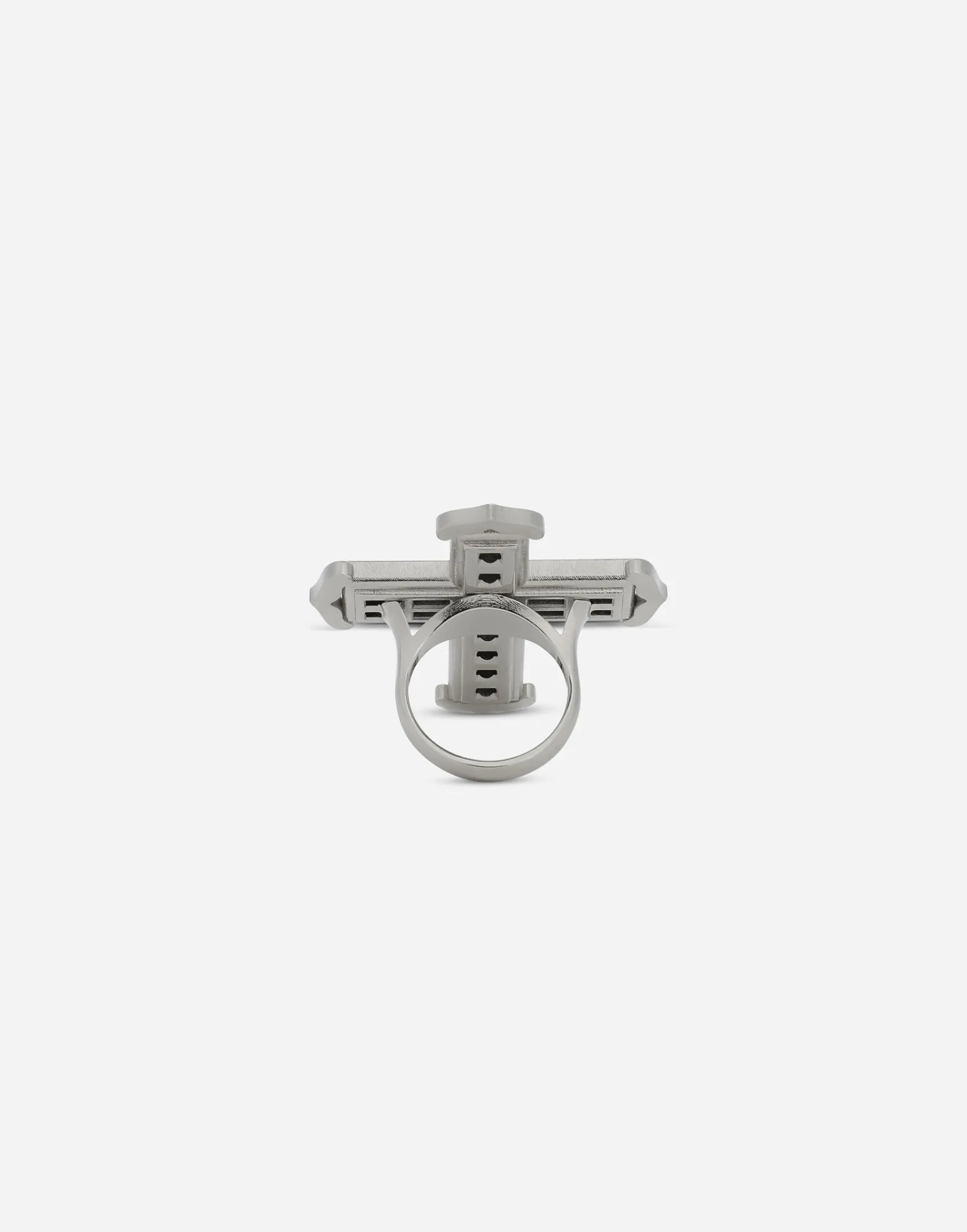 KIM DOLCE&GABBANA Cross ring with rhinestones
