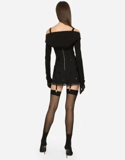 KIM DOLCE&GABBANA Embroidered minidress
