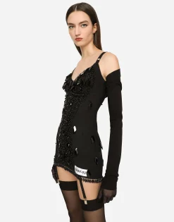 KIM DOLCE&GABBANA Embroidered minidress