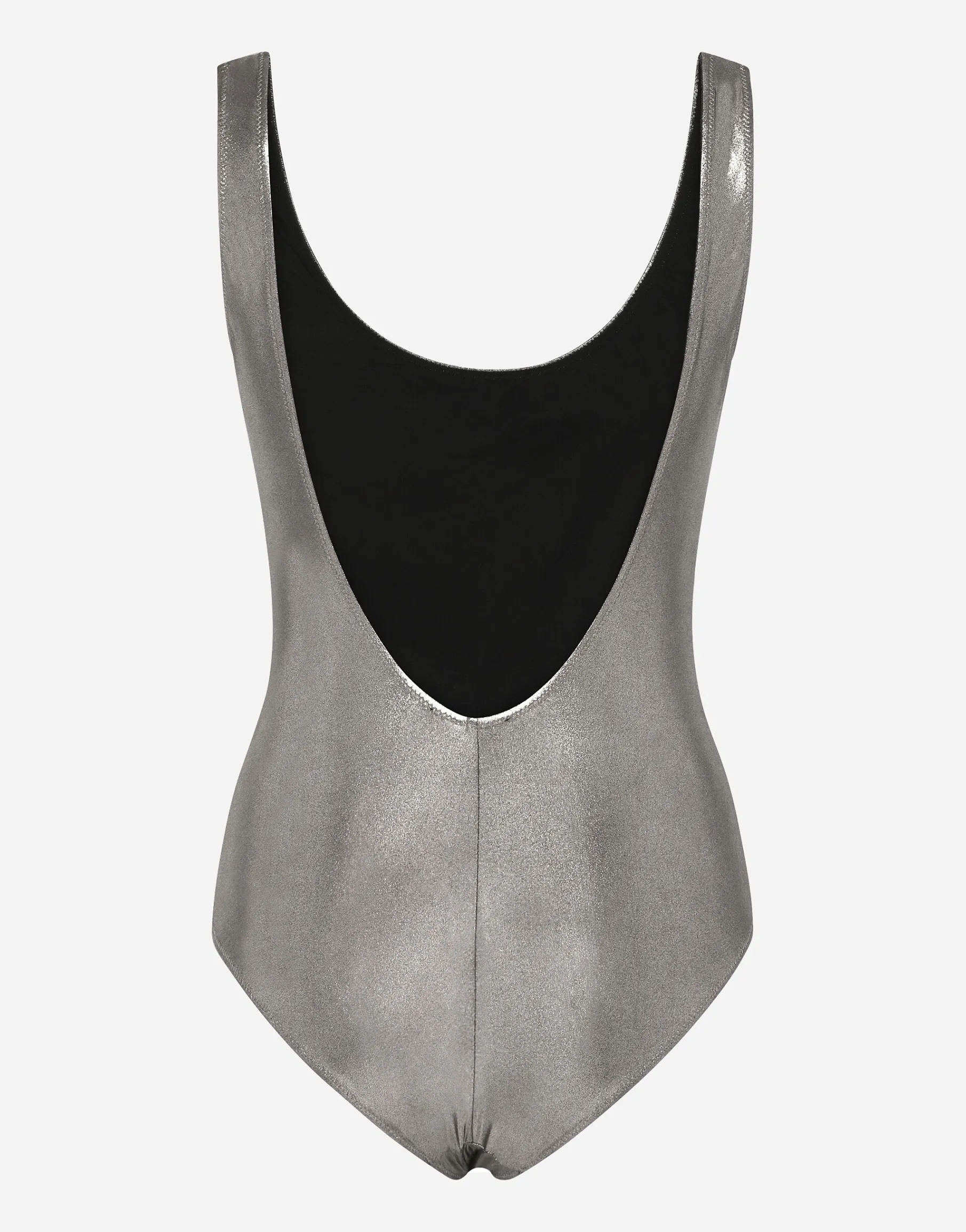 KIM DOLCE&GABBANA Foiled racer-style swimsuit