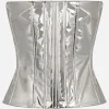 KIM DOLCE&GABBANA Foiled satin corset