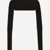 KIM DOLCE&GABBANA Jersey Milano rib shrug