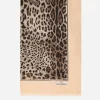 KIM DOLCE&GABBANA Leopard-print cashmere and modal scarf (135 x 200)