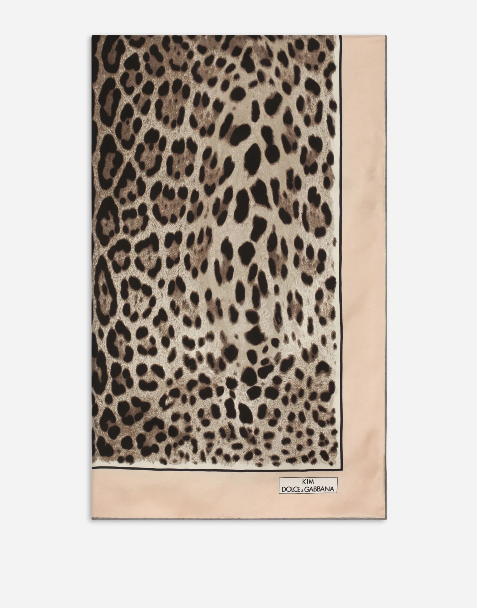 KIM DOLCE&GABBANA Leopard-print twill scarf (90 x 90)