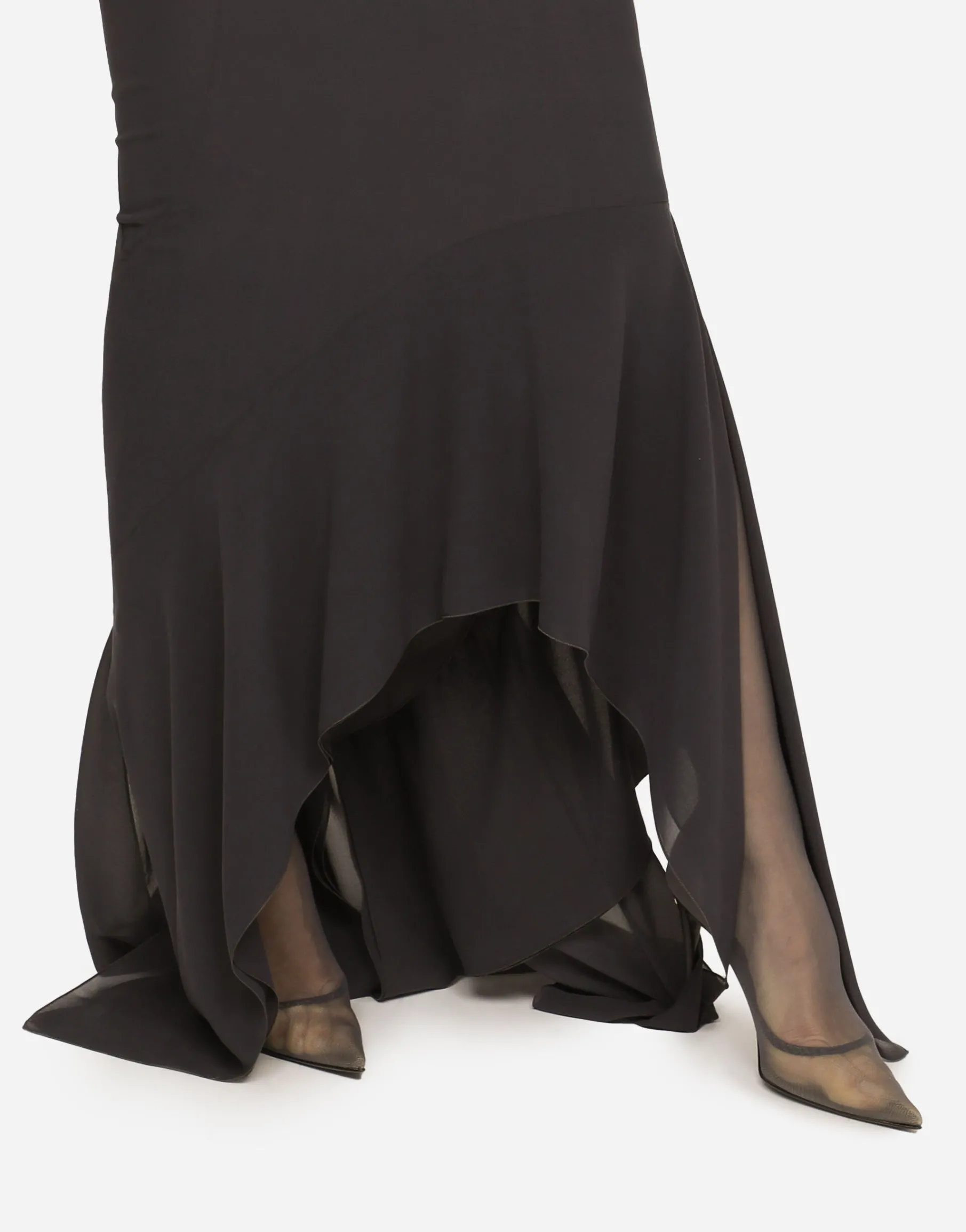 KIM DOLCE&GABBANA Long georgette dress
