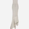 KIM DOLCE&GABBANA Long silk georgette dress