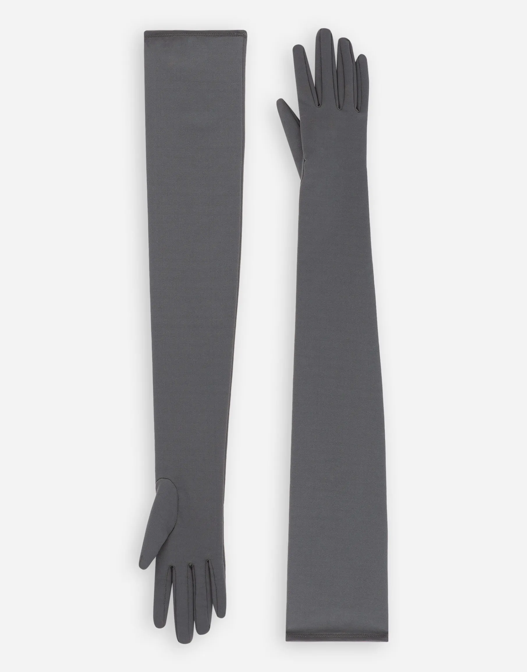 KIM DOLCE&GABBANA Long stretch jersey Milano rib gloves