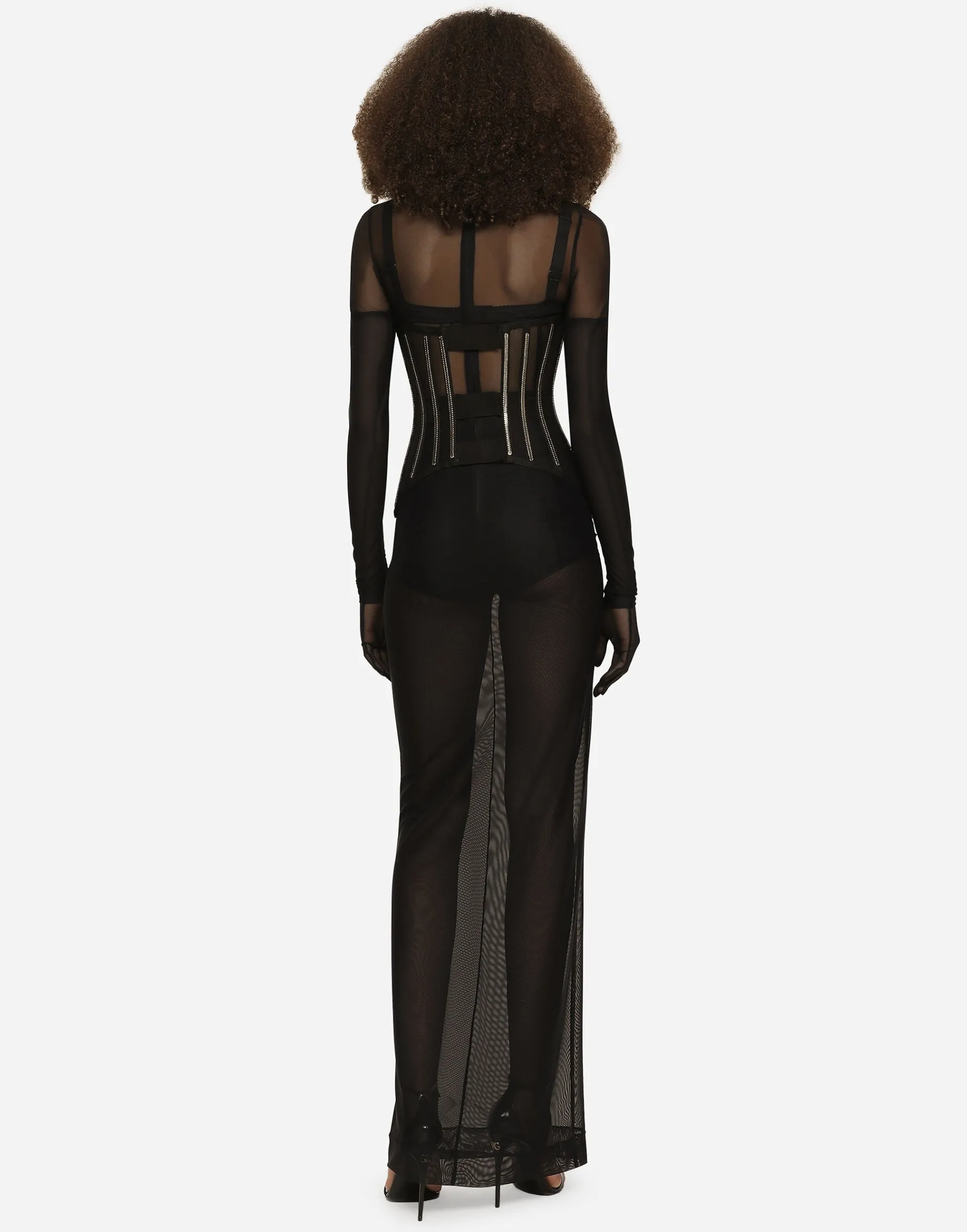 KIM DOLCE&GABBANA Long tulle dress