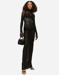 KIM DOLCE&GABBANA Long tulle dress