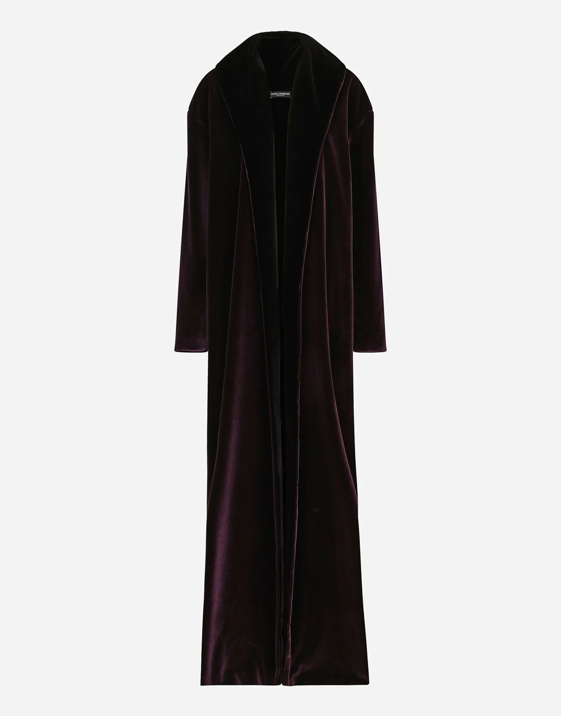KIM DOLCE&GABBANA Long velvet coat