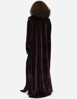 KIM DOLCE&GABBANA Long velvet coat