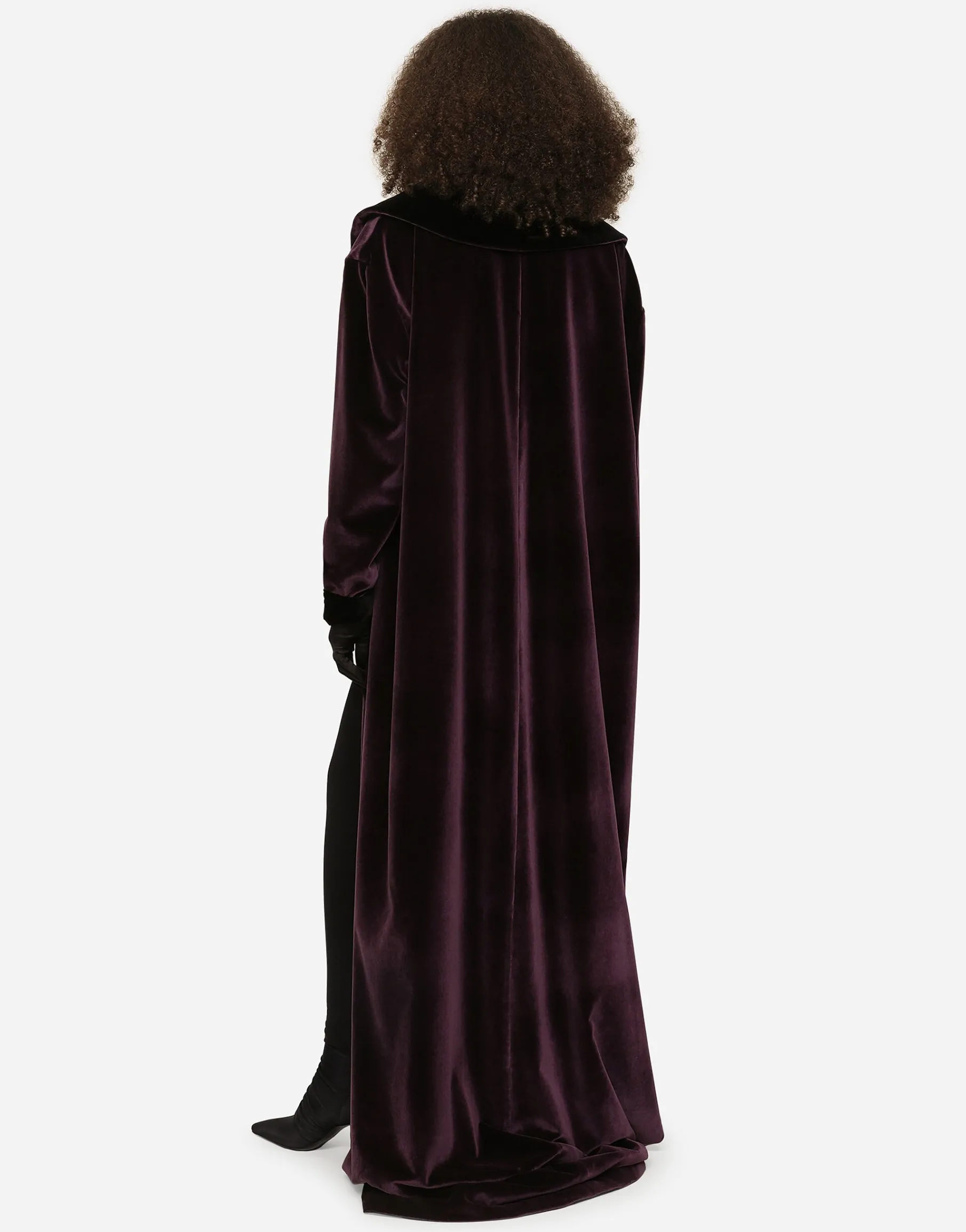 KIM DOLCE&GABBANA Long velvet coat