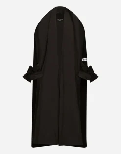 KIM DOLCE&GABBANA Long wool and cashmere coat