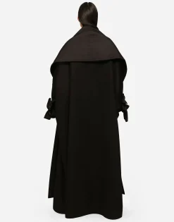KIM DOLCE&GABBANA Long wool and cashmere coat