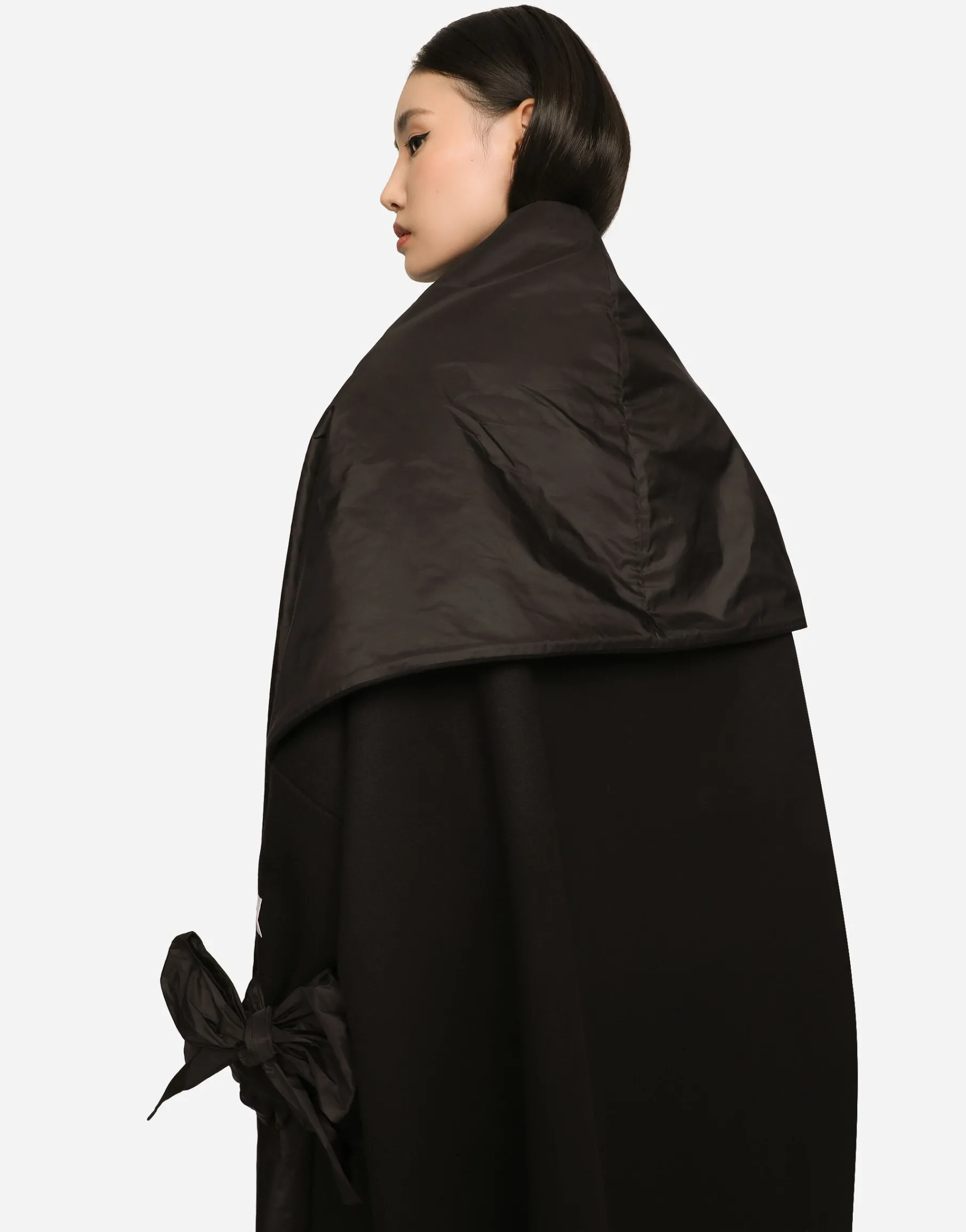 KIM DOLCE&GABBANA Long wool and cashmere coat