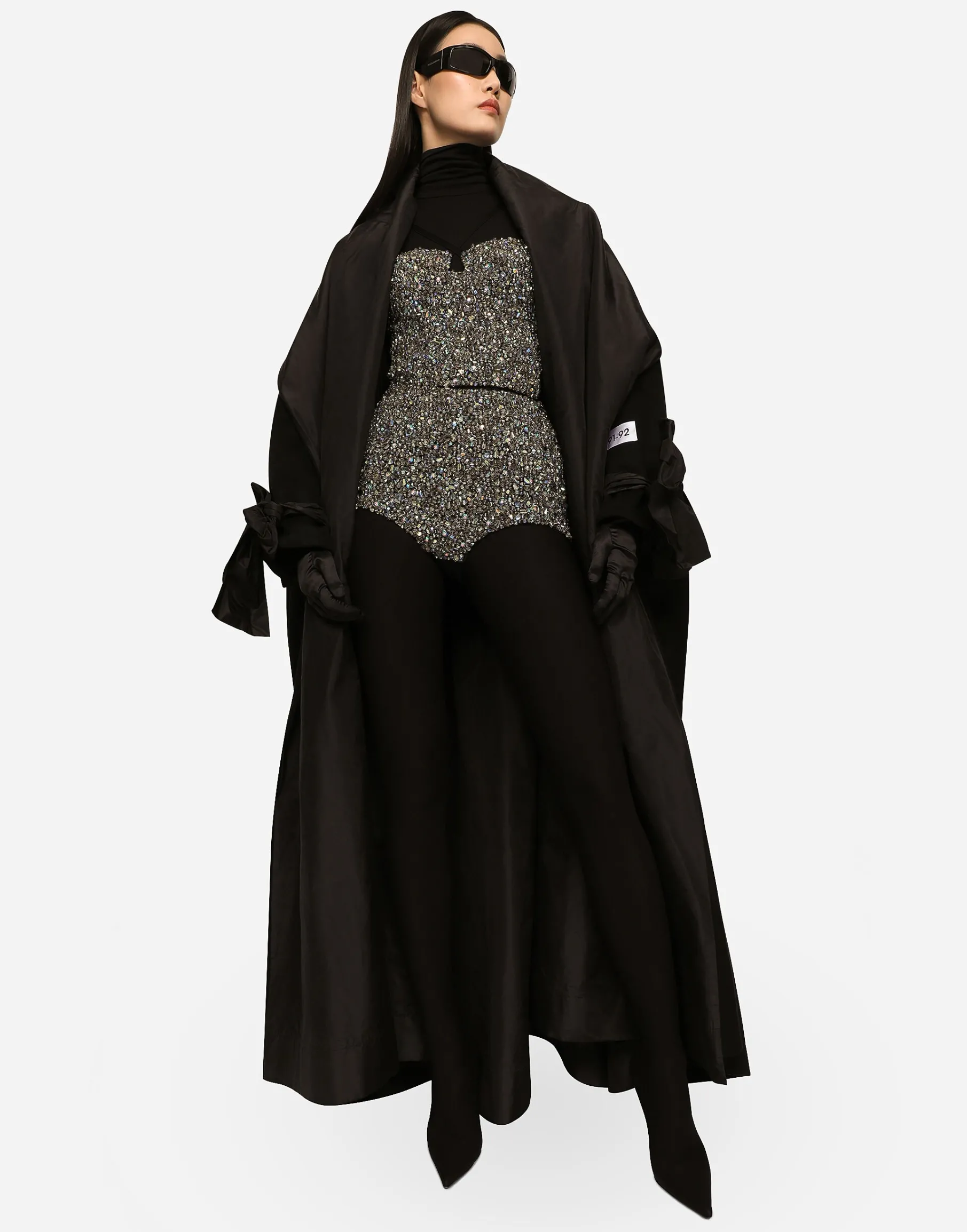KIM DOLCE&GABBANA Long wool and cashmere coat