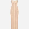 KIM DOLCE&GABBANA Marquisette calf-length dress