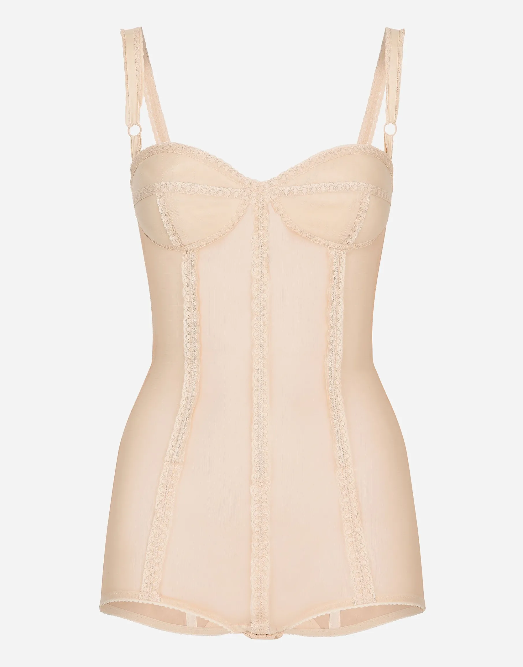 KIM DOLCE&GABBANA Marquisette bodysuit