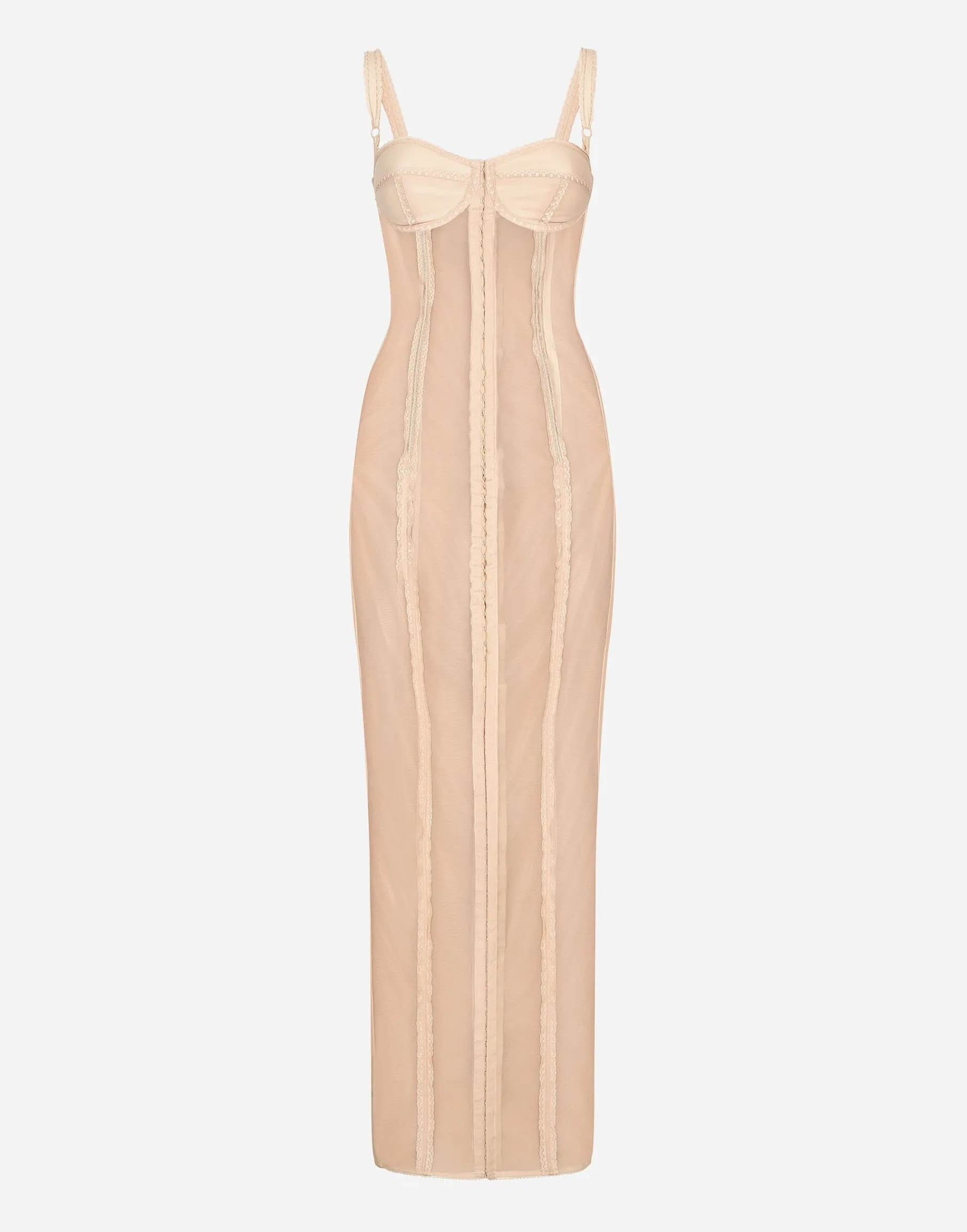 KIM DOLCE&GABBANA Marquisette calf-length dress