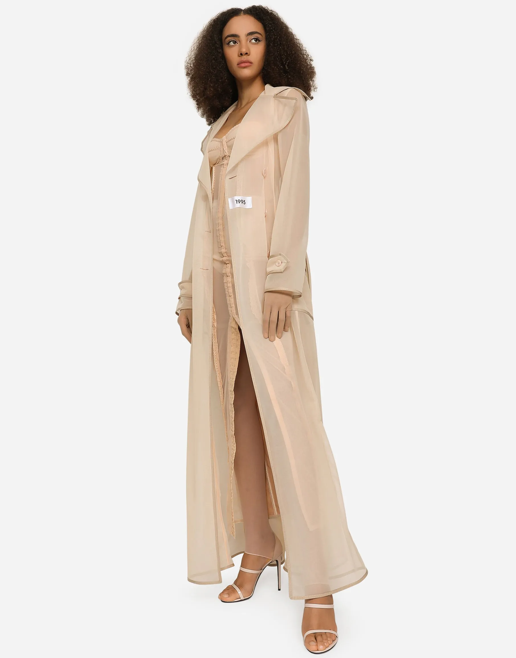 KIM DOLCE&GABBANA Marquisette calf-length dress