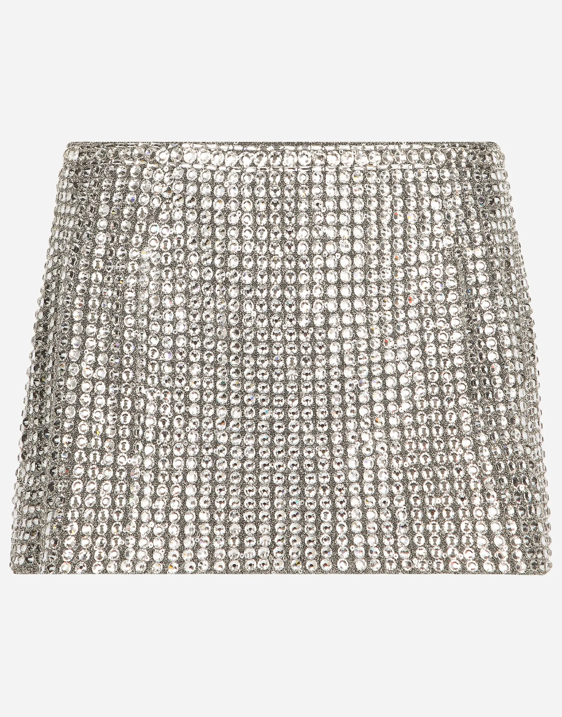 KIM DOLCE&GABBANA Miniskirt with fusible rhinestones