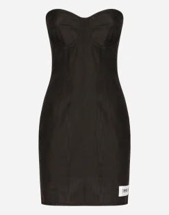 KIM DOLCE&GABBANA Moiré faille minidress