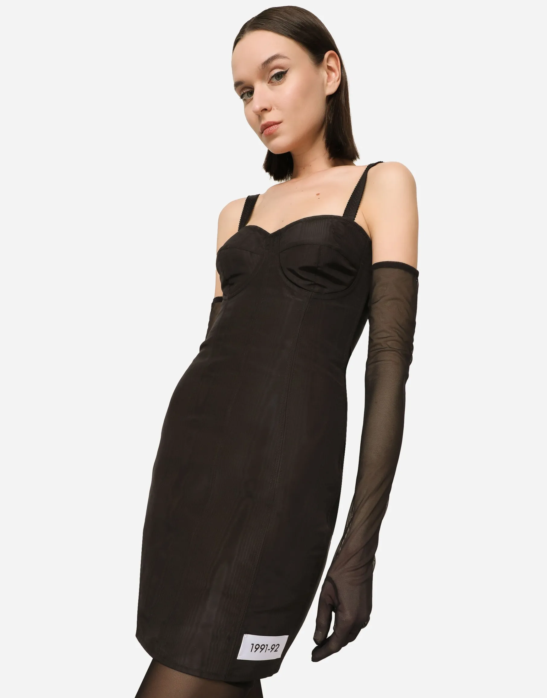 KIM DOLCE&GABBANA Moiré faille minidress